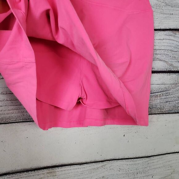 Victoria’s Secret PINK Skort Women’s Size XL Hot Pink Athletic Stretch Crossover - Picture 7 of 8